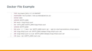 Docker File Example
 