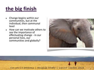 Our society is often numbed to statistics, and they don’t tell the whole storybringing it homeBiggest difference is lack of opportunity; at the core, we share many common values and interests