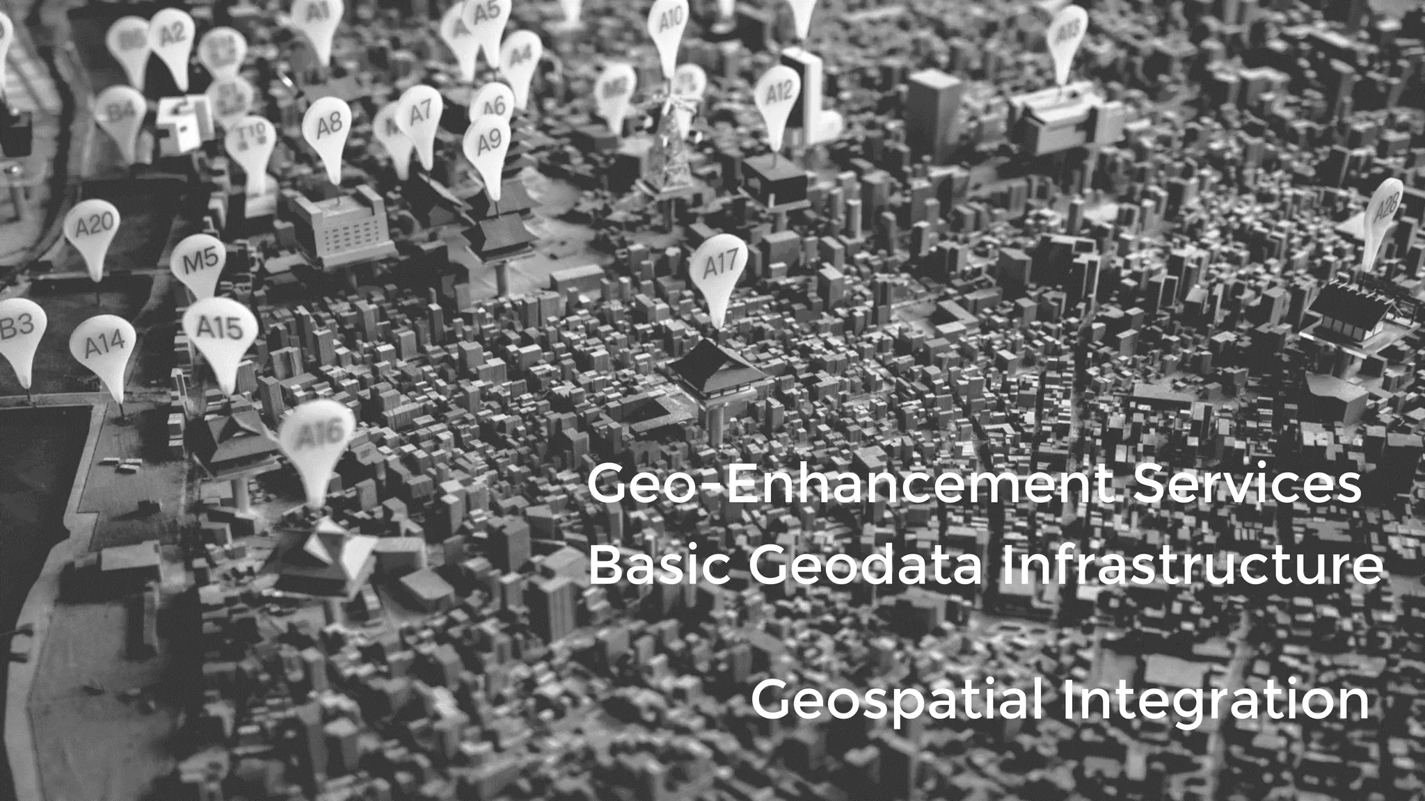 Geospatial Integration
Basic Geodata Infrastructure
Geo-Enhancement Services
 