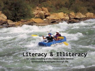 Literacy & Illiteracy An  understanding of the literacy skills needed to successfully navigate through life 