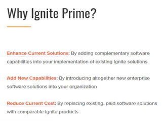 Ignite prime for infer customer