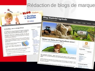 Rédaction de blogs de marque
