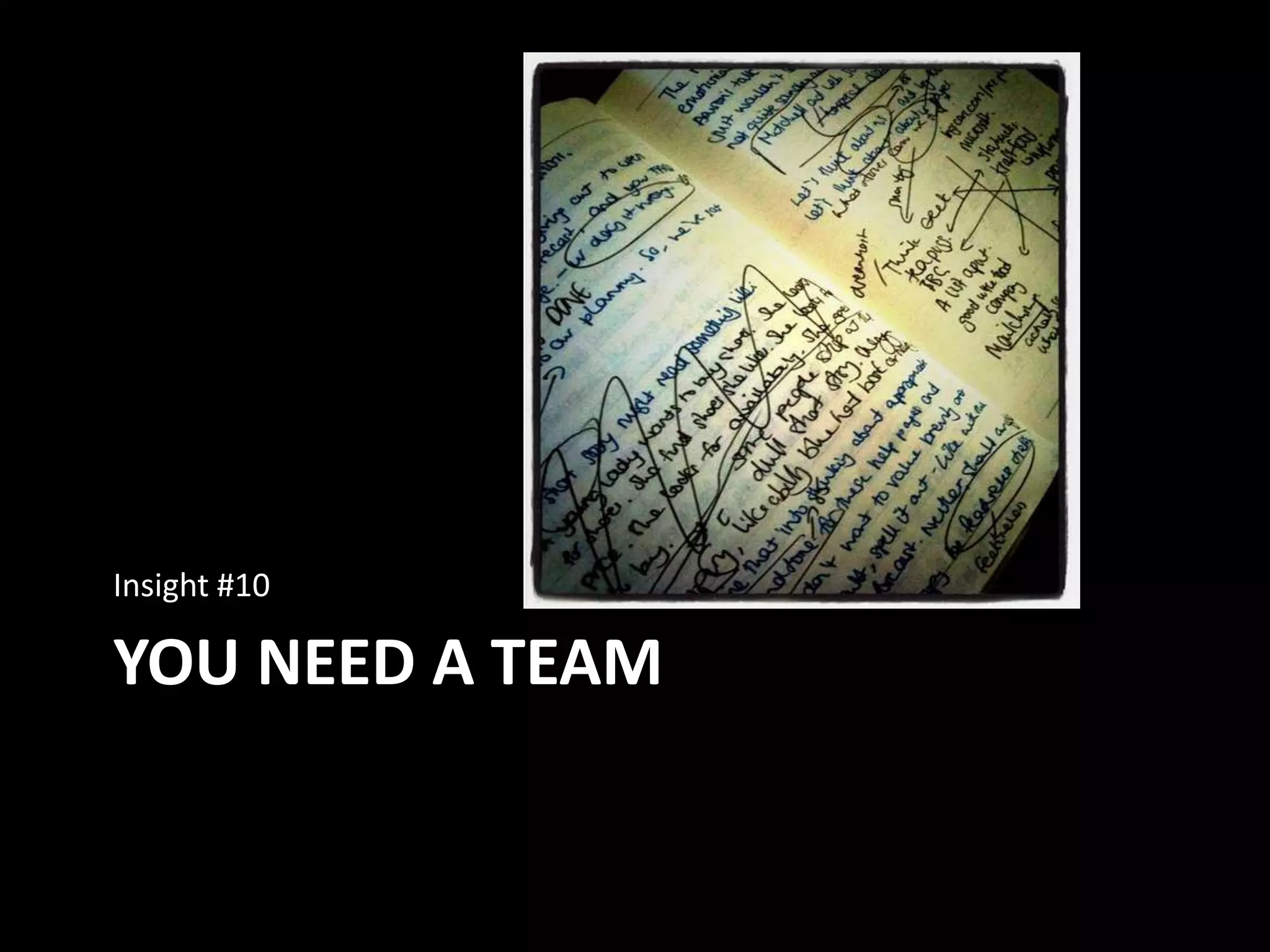 You need a teamInsight #10