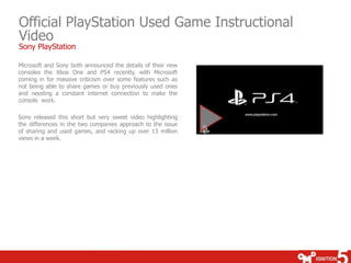 Official PlayStation Used Game Instructional
Video
Sony PlayStation
Microsoft and Sony both announced the details of their...
