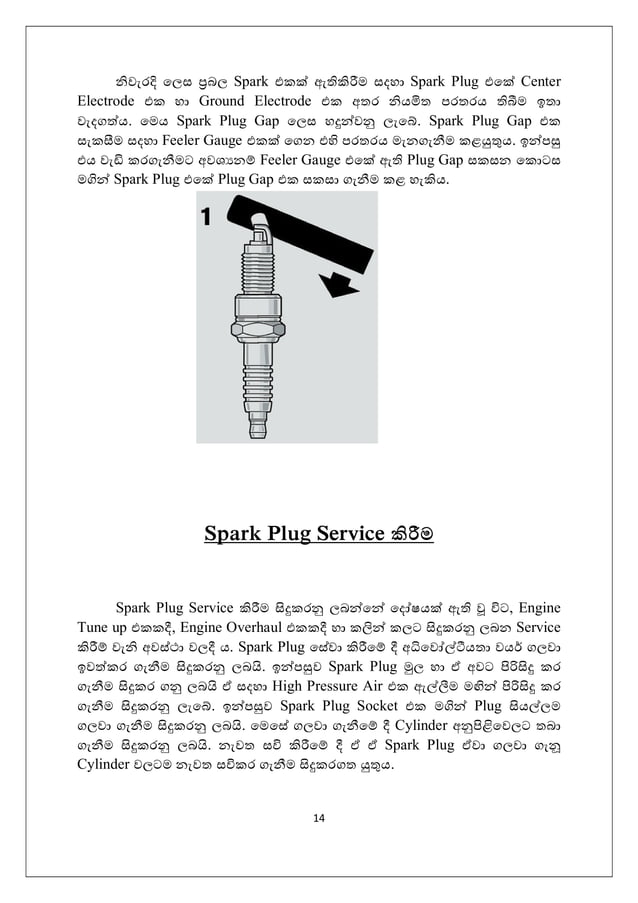 automobile Ignition system how it works sinhala PDF