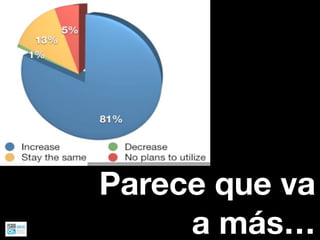 Parece que va
     a más…
 