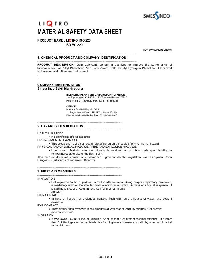 Industrial Gear Oil ISO VG 220