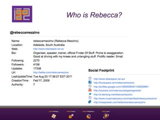 Who is Rebecca?
 
