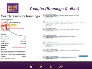Youtube (Bunnings & other)
 