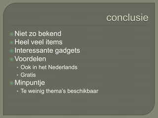 Uitstraling van uw iGooglePersoonlijke startpagina bijna klaarAchtergrond kiezenKeuze uit verschillende thema’sthemakiezer openen