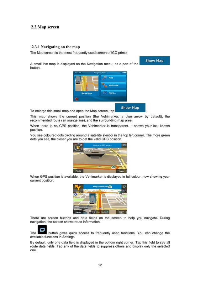 Igo Primo Navigation Software User Manual | PDF | Auto Navigation ...