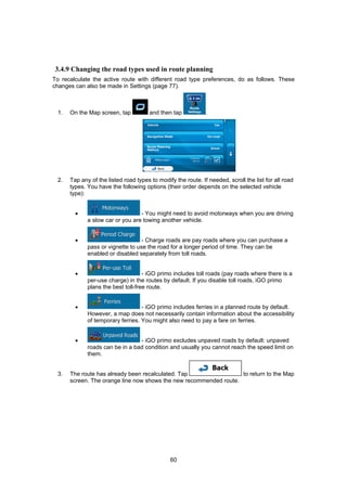 Igo Primo Navigation Software User Manual | PDF