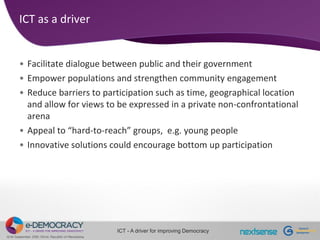 [2010] ICT - A driver for improving Democracy - Igor Andonovski, COO ...
