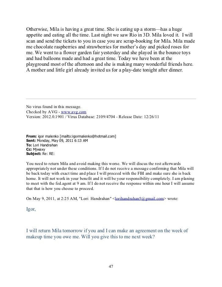 igor malenko emails in 2011 47 728