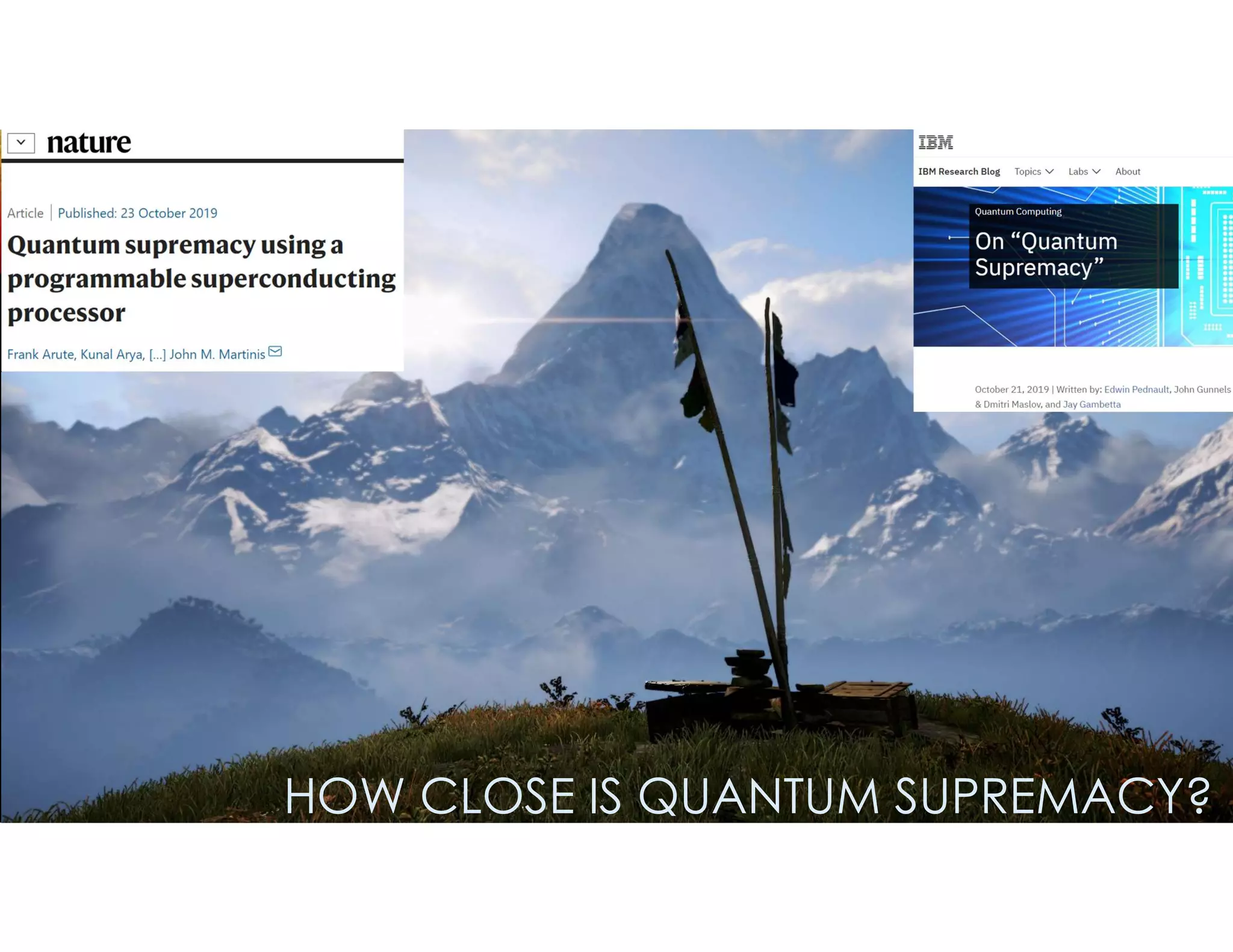 HOW CLOSE IS QUANTUM SUPREMACY?
 
