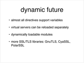 2013 - Igor Sysoev - NGINx: origen, evolución y futuro - PHP Conference ...