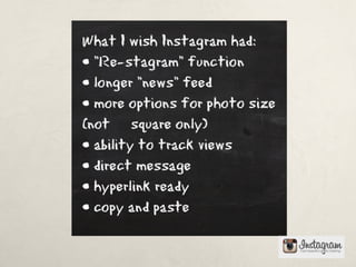 Instagram presentation 