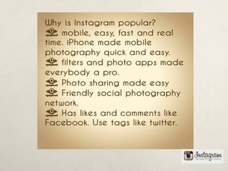 Instagram presentation 