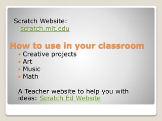 Scratch! programming | PPTX