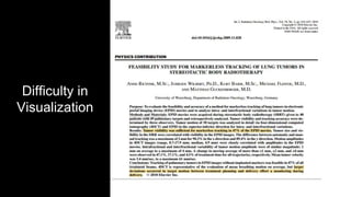 Difficulty in
Visualization
 