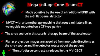 Mega voltage Cone-Beam CT
22
 