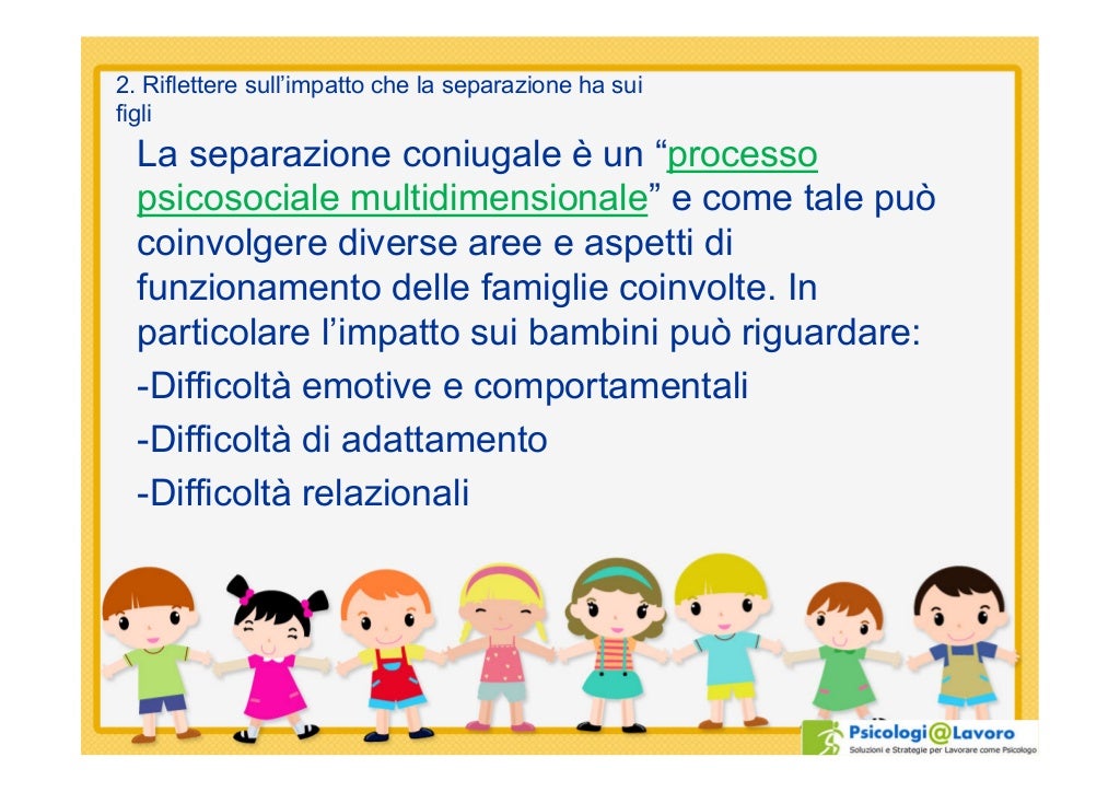 I gruppi di parola per figli di genitori separati