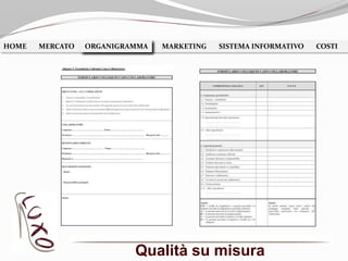 Qualità su misura
HOME MERCATO ORGANIGRAMMA MARKETING SISTEMA INFORMATIVO COSTIORGANIGRAMMA
 
