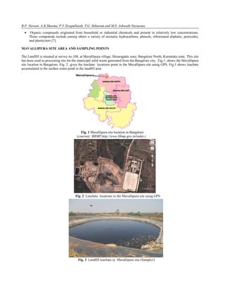CHARACTERISTICS OF THE LEACHATE FROM MSW LANDFILL,BANGALORE | PDF