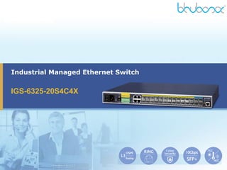 Industrial Managed Ethernet Switch
IGS-6325-20S4C4X
 