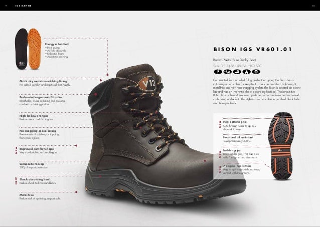 v12 bison safety boots