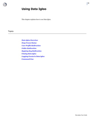 Faronics Data Igloo User Guide | PDF