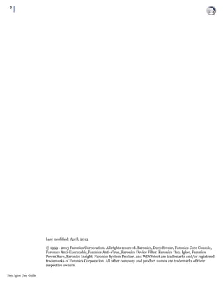 Faronics Data Igloo User Guide | PDF