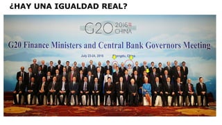 ¿HAY UNA IGUALDAD REAL?
 