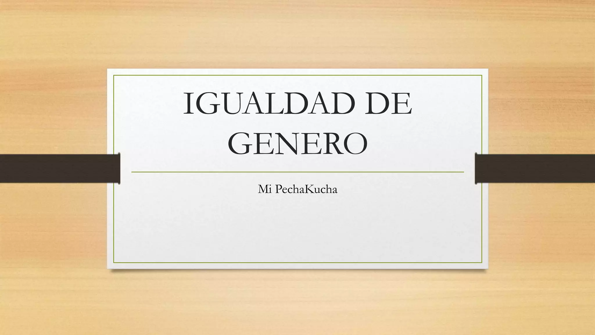 Igualdad de genero | PPT
