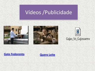 Vídeos /Publicidade




Gato Fedorento        Quero Leite
 