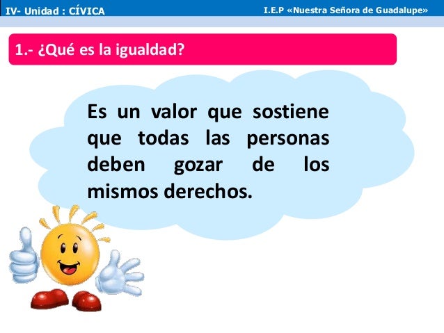 Igualdad y equidad