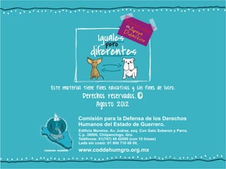 Todos iguales para niños