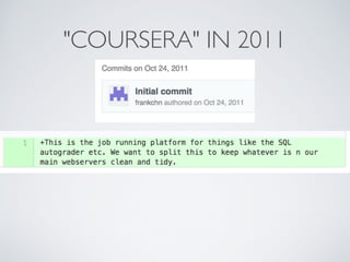 "COURSERA" IN 2011 
 