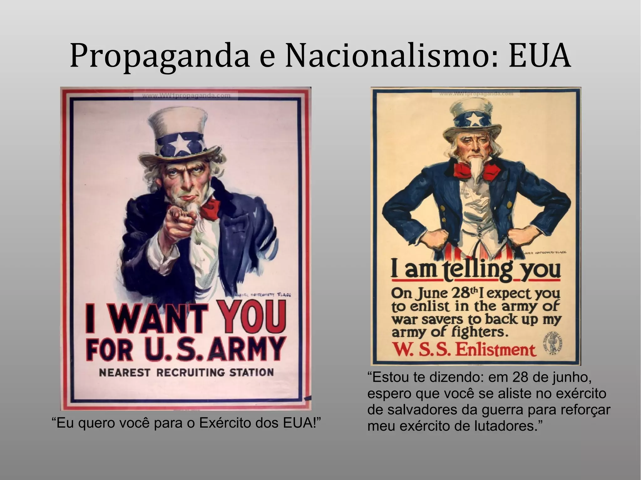 Primeira Guerra Mundial: Belle Époque, nacionalismo e propaganda | ODP