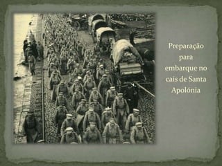Preparação para embarque no cais de Santa Apolónia