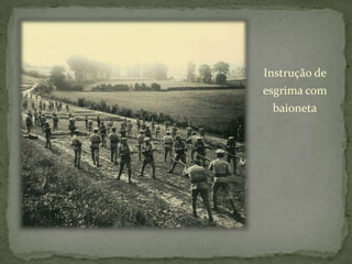 Instrução de esgrima com baioneta