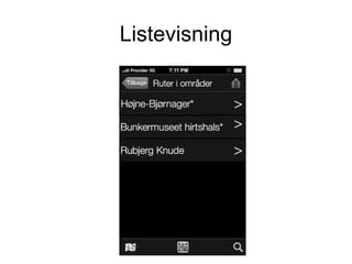 Listevisning
 