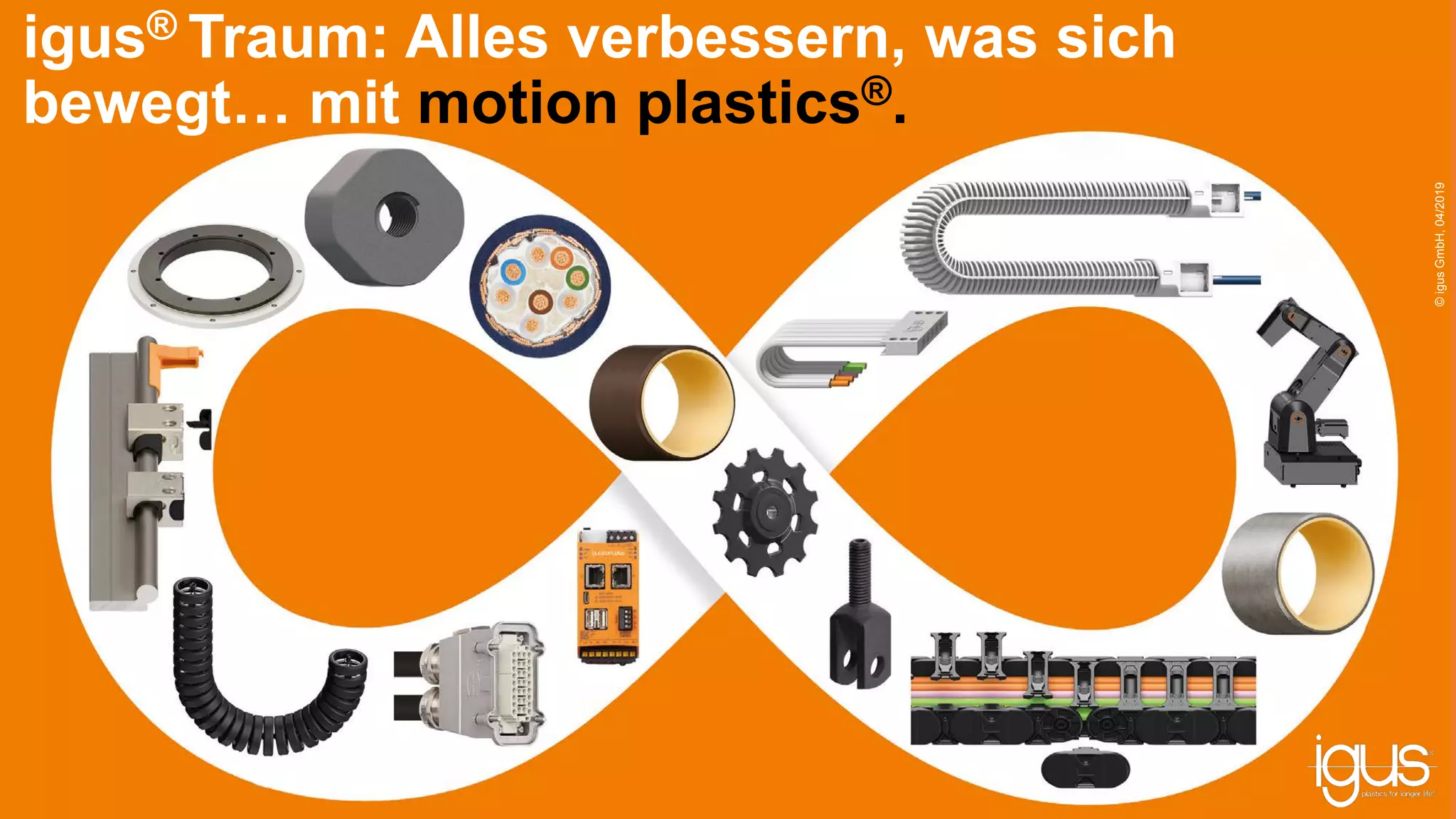 igus® Traum: Alles verbessern, was sich
bewegt… mit motion plastics®.
©igusGmbH,04/2019
 