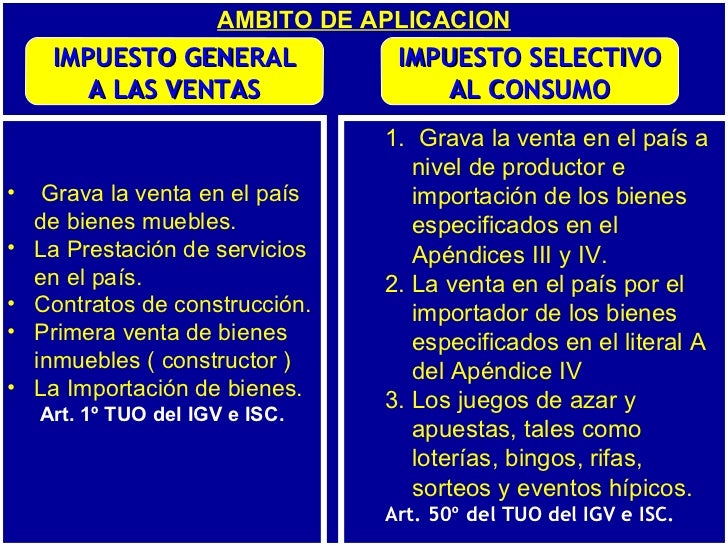 Resultado de imagen para Impuesto General a las Ventas en el peru