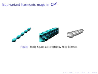 Equivariant harmonic maps in CP1




          Figure: These ﬁgures are created by Nick Schmitt.
 