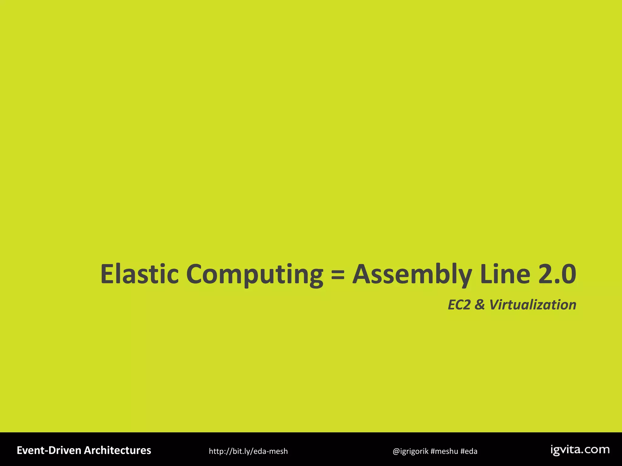 Event Driven Architecture - MeshU - Ilya Grigorik