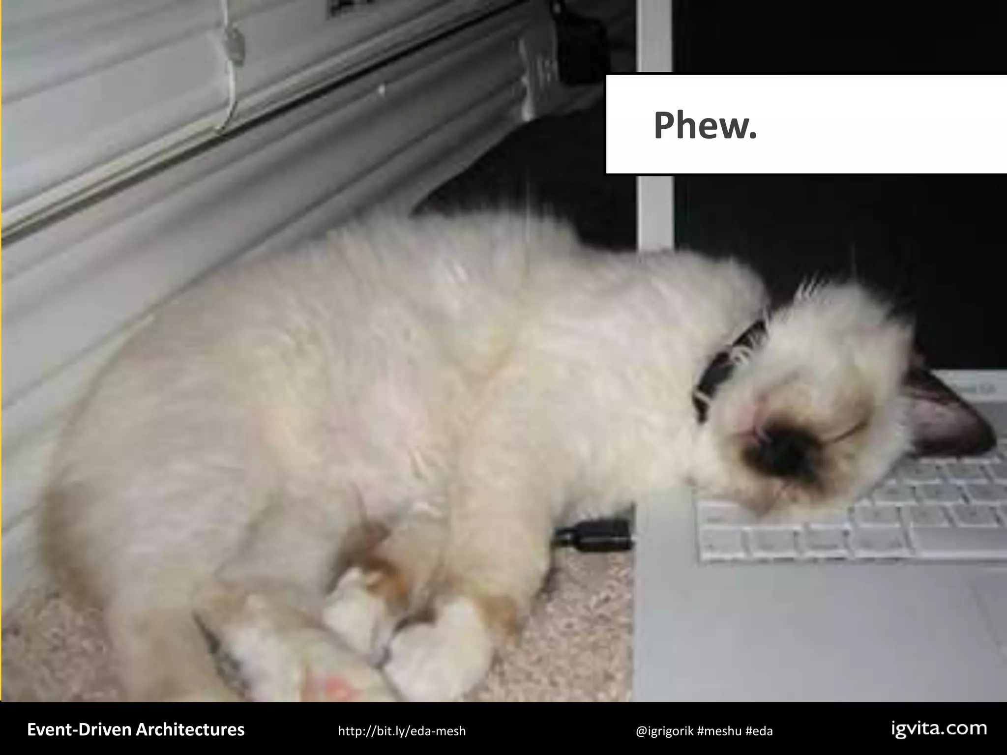 Event Driven Architecture - MeshU - Ilya Grigorik