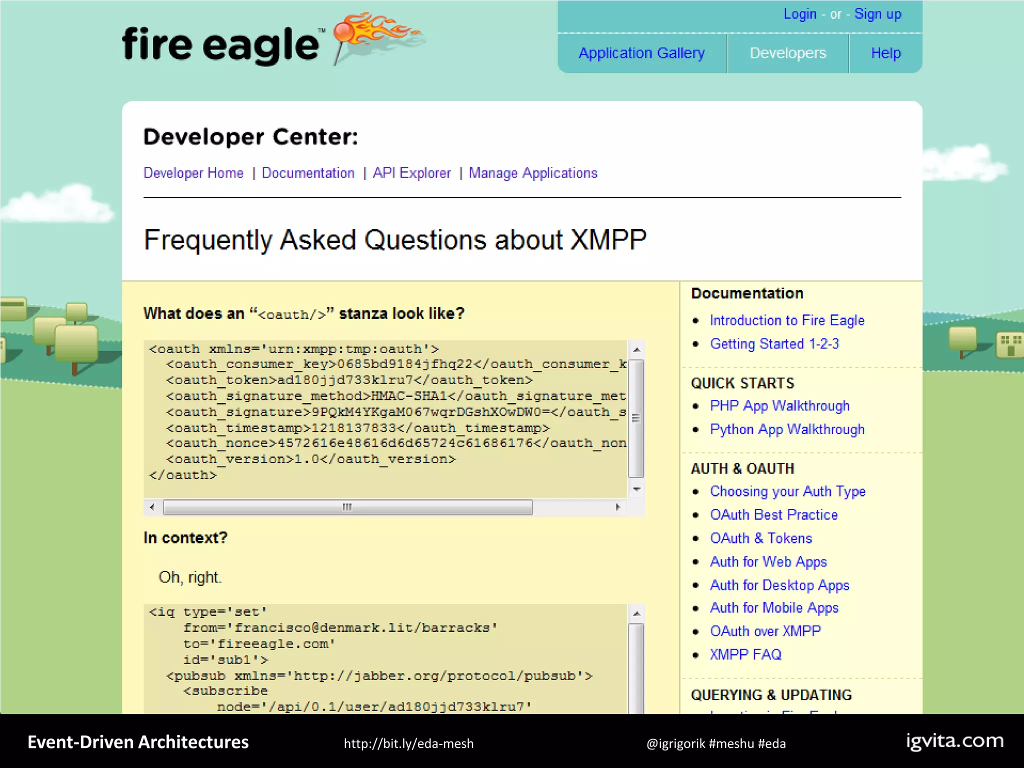 Event Driven Architecture - MeshU - Ilya Grigorik