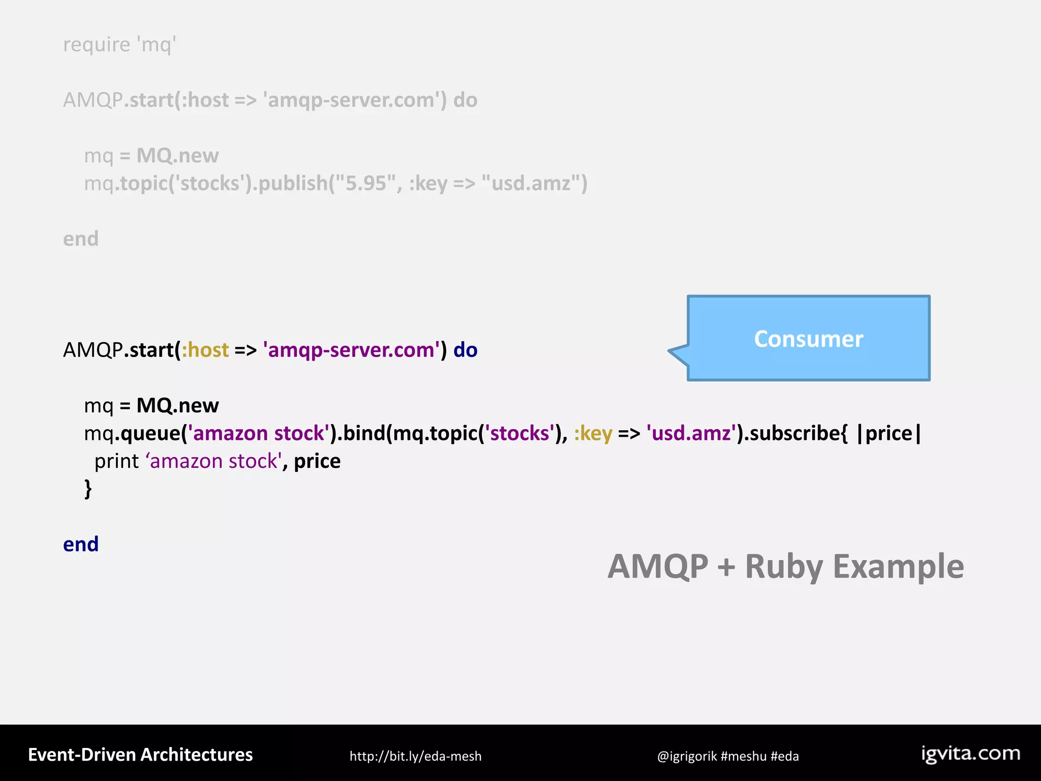 Event Driven Architecture - MeshU - Ilya Grigorik