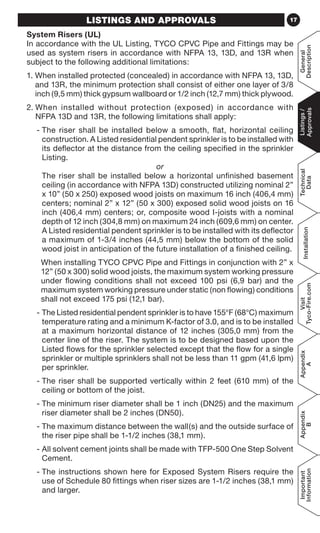 Cpvc Riser Ih 1900 - cpvc installation instructions & technical handbook | PDF